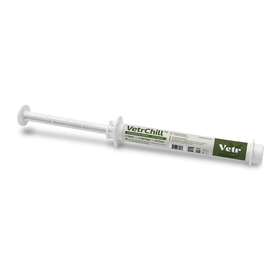 VetrChill Calming Oral Gel for Horses, Easy-to-Administer, Apple Flavor, 0.22 oz
