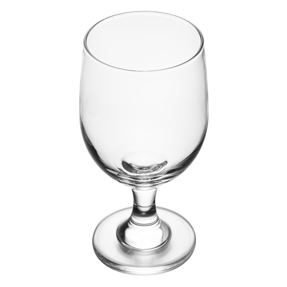 Vetri 11.5 Ounce Drinking Glasses, 6 Stemmed Water Glasses - No-Lead, Dishwashable, Clear Glass Goblets, For Bars, Diners, Restaurants, Serve Juice, Iced Tea, Cocktail, Or Wine - Restaurantware