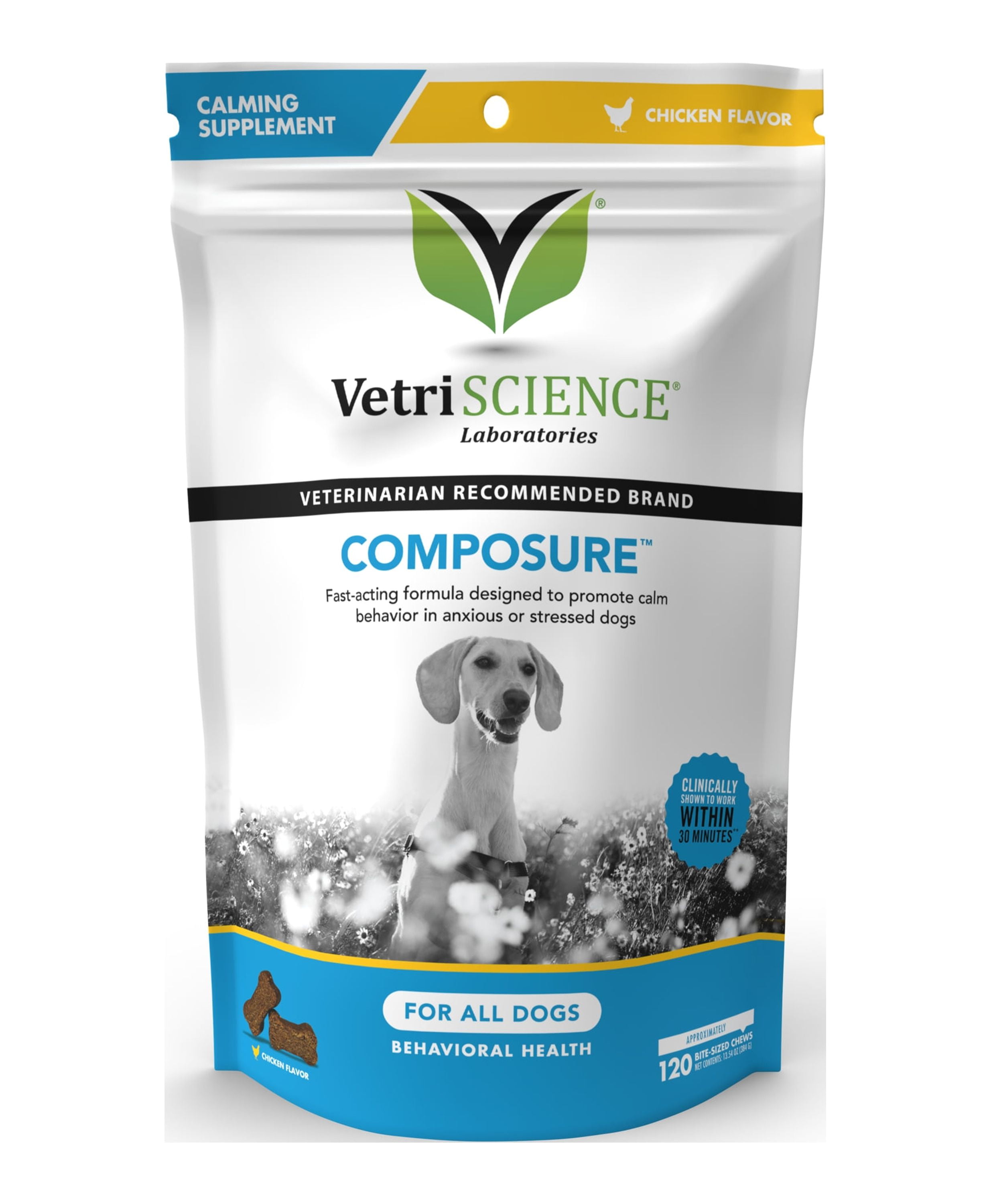 Calm & Confident Chicken Flavor Dog Calming Aid Chews