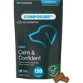 thumbnail image 1 of VetriScience Composure Calm & Confident Clinically Tested Chicken Flavored Chews, Calming & Anxiety Supplement for Dogs, 120 count, 1 of 11