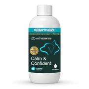 VetriScience Composure Calm & Confident Calming Liquid for Dogs & Cats, Unflavored, 8 oz