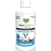 VetriScience Composure MAX for Dogs & Cats, Calming Behavior Anxiety Support, 8 oz