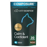 VetriScience Calm & Confident Chews for Cats, Chicken, 30 Count
