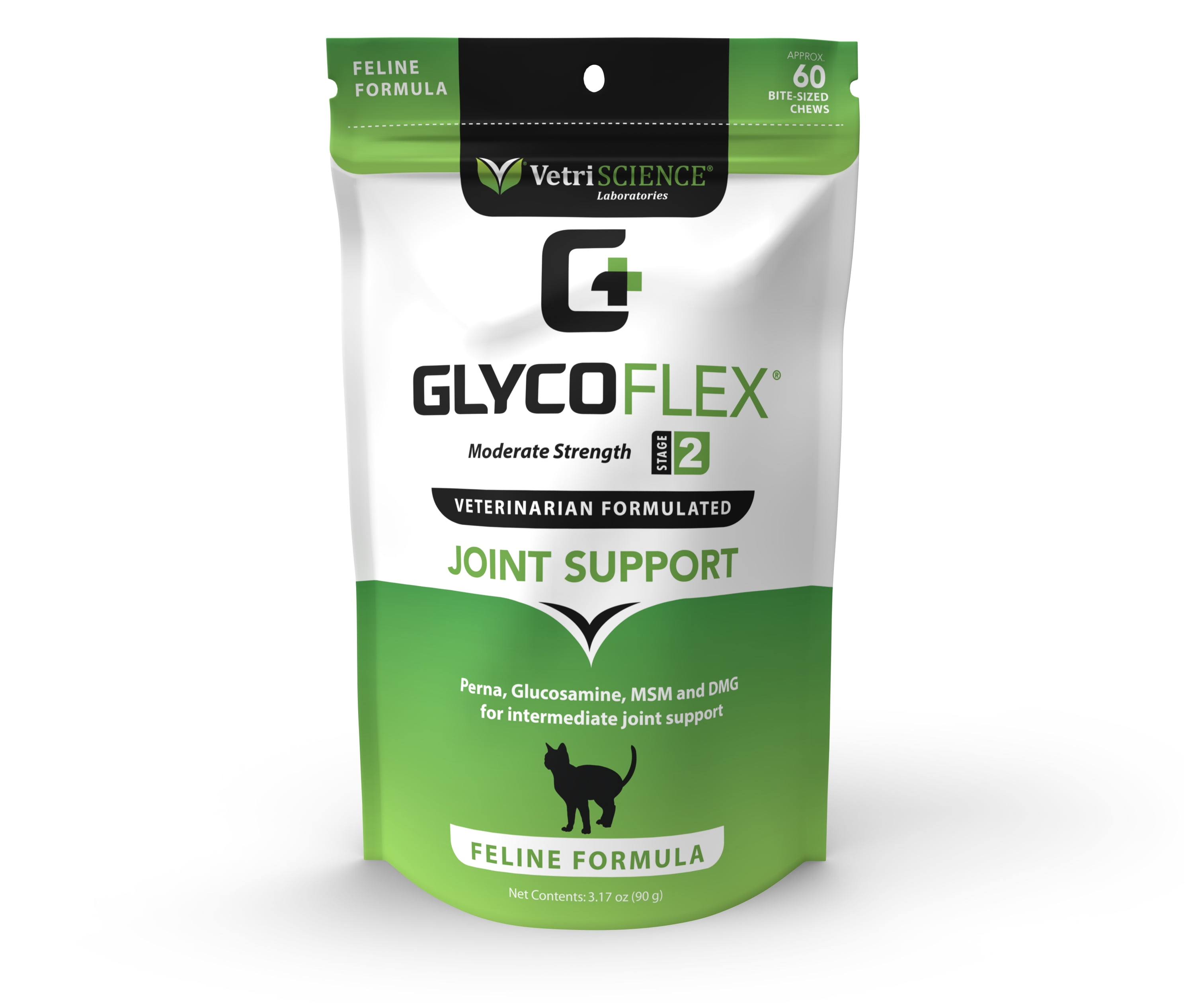 VetriScience GlycoFlex 2 Joint Support for Cats MSM DMG Glucosamine 60 Chews Walmart