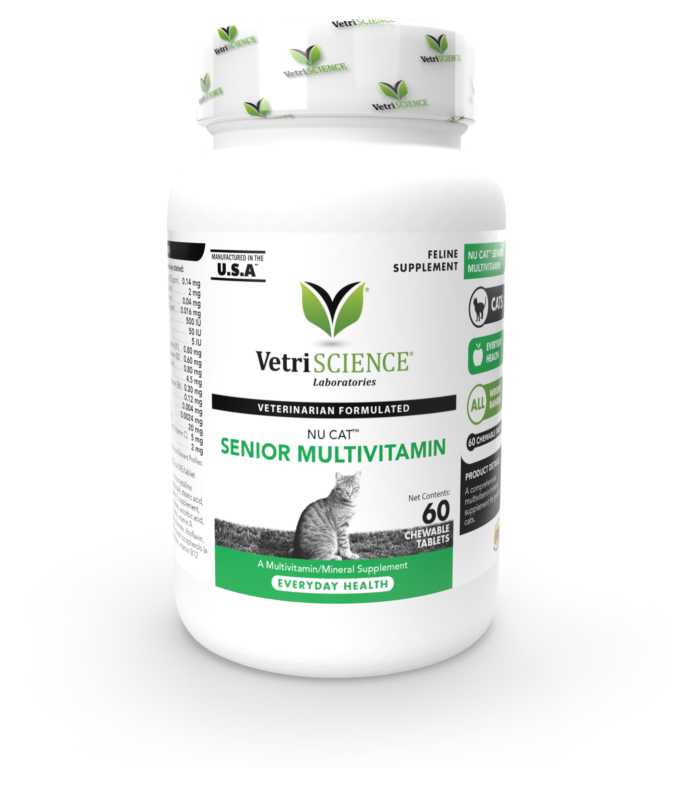 VetriScience NuCat Multivitamin, Daily Nutritional Support for Senior