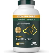 VetriScience Omega Healthy Skin Capsules for Dogs & Cats, 90 Count