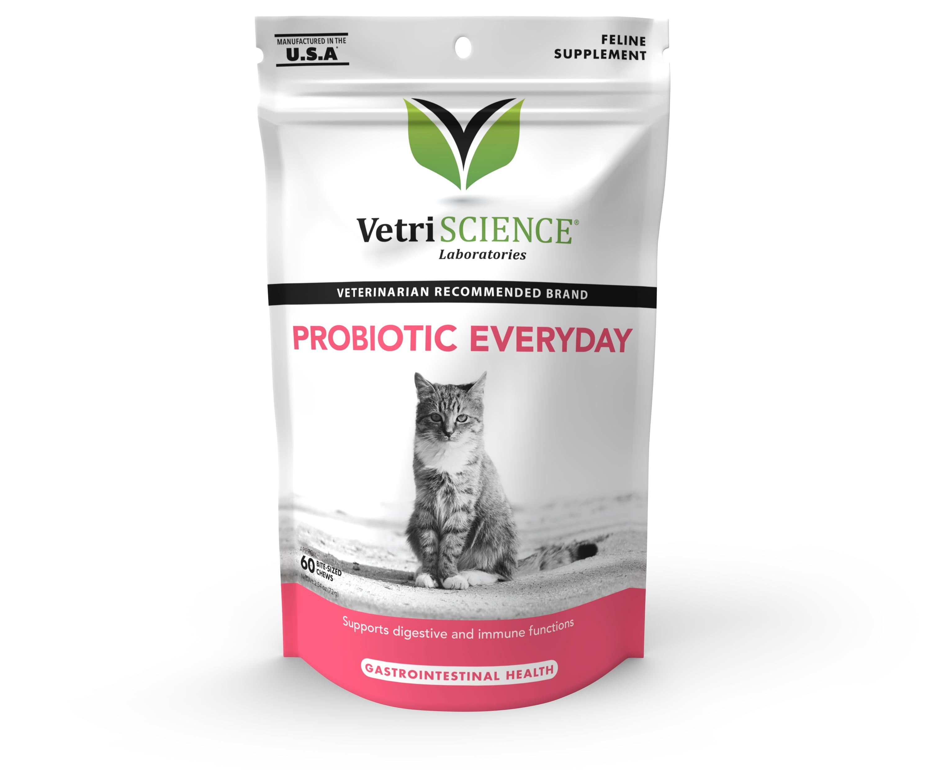 VetriScience Probiotic Everyday Gut Health Supplement for Cats