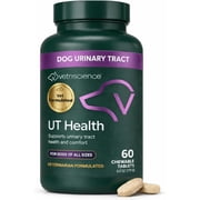VetriScience Quick Action UT Health Tablets for Dogs, Smoke, 90 Count