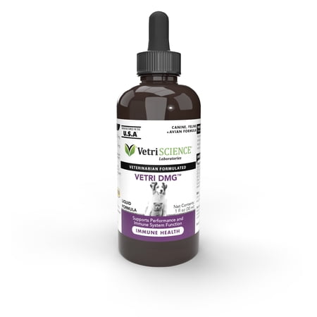 VetriScience Vetri-DMG Immune Health Dog, Cat & Bird Liquid Formula, 28-mL