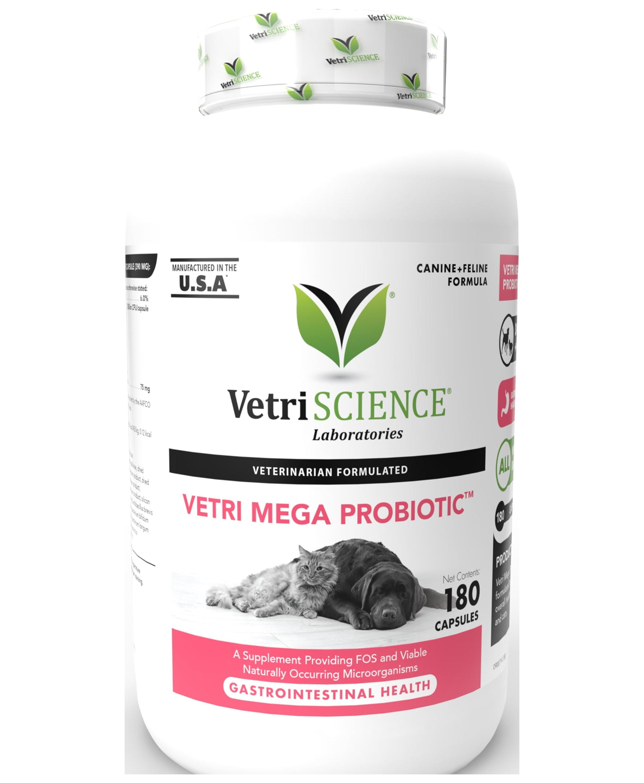 VetriScience Vetri Mega Probiotic Digestive Supplement for Dogs and
