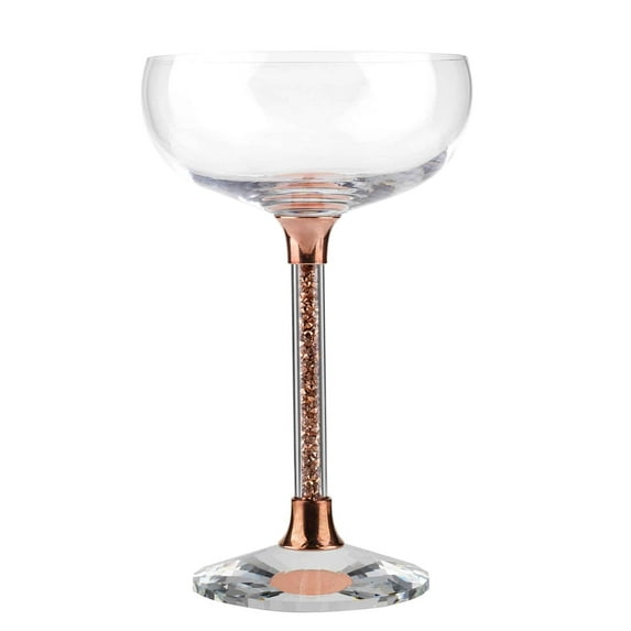 Vetrina Stem Coupe Glass, Set of 2 in Gift Box - Rose
