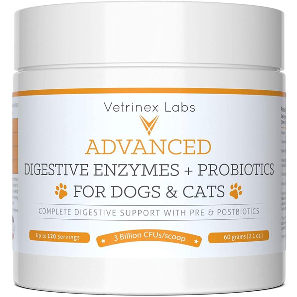 Vetrinex Labs Probiotic Powder + Digestive Enzymes Stop Coprophagia