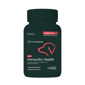 VetriScience Immunity Health Antioxidant Capsules for Dogs, Unflavored, 60 Count Bottle