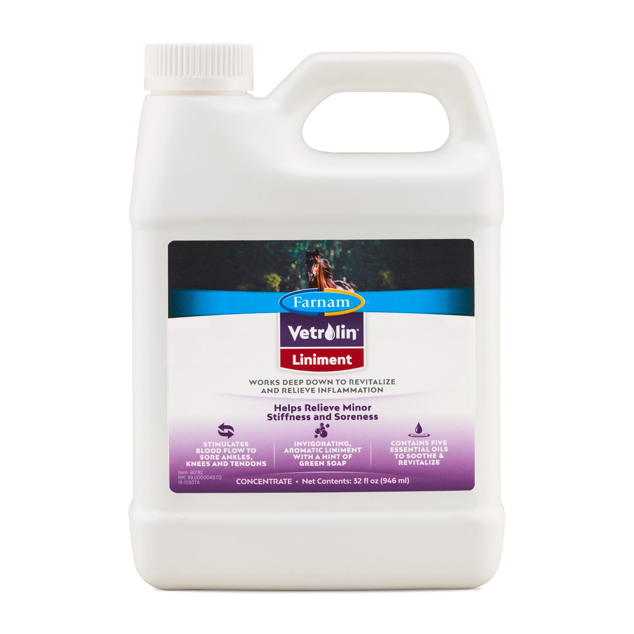 Farnam Vetrolin Horse Liniment for Muscle Soreness, Stiffness and ...