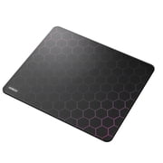 Vetroo GMP300 Tempered Glass Gaming Mouse Pad, Micro-Etched 3mm Tempered Glass with Silicone Anti-Slip Base, Multi-Layer Curing, Smooth Operation for Esport & Work - Black