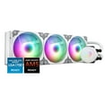 thumbnail image 1 of Vetroo V360 White 360mm CPU Water Liquid Cooler AMD/Intel LGA1200 Ready All-in-One Cooling System w/Controller 3X 120mm ARGB Motherboard Sync Fans High Efficiency 360mm Radiator, 1 of 9