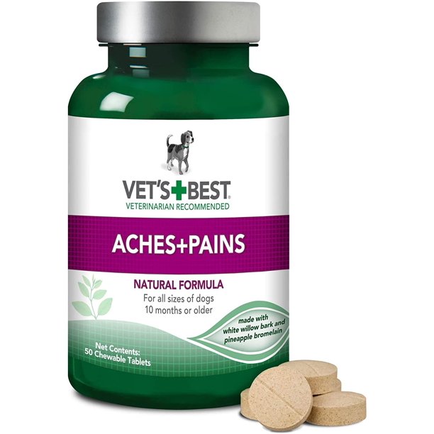 Vets Best Aspirin Free Aches + Pains Dog Supplement Vet Formulated for