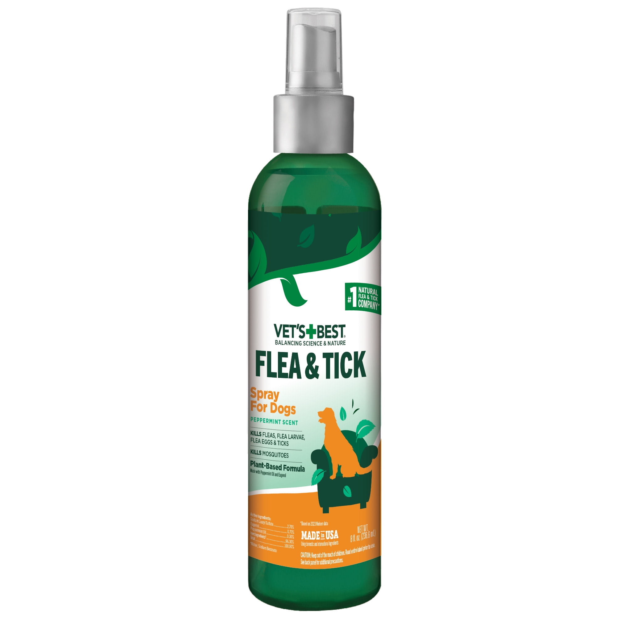 Vets Best Flea Tick Spray for Dogs 8 oz. Walmart Business Supplies