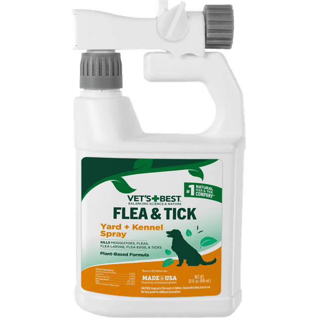 Vets Best Flea and Tick Yard and Kennel Spray 4 X 32OZ