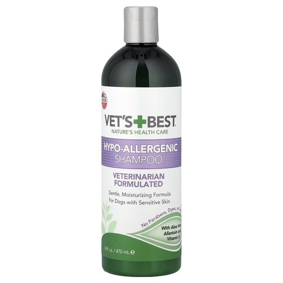 Vet's Best Hypo-Allergenic Dog Shampoo for Sensitive Skin, 16 oz