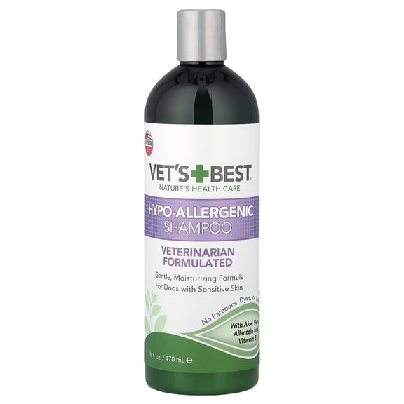 Vet's Best Hypo-Allergenic Dog Shampoo for Sensitive Skin, 16 oz