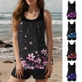 thumbnail image 1 of Vetsdori 2 Piece Swim Suits for Women Tankini Summer Bathing Suits High Waist Modest,Tummy Control Trajes De Bano Mujer Casual Floral Print Womens Swimwear Camisoles and Bottoms, 1 of 9