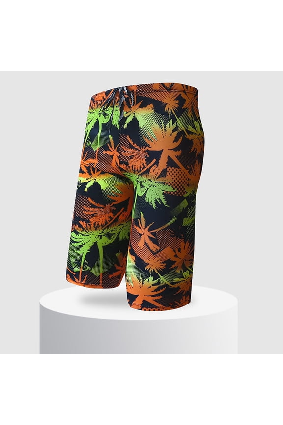 Board Shorts Swimming Trunks for Men Elastic Waist Swimwear Casual Summer Lining 2 in 1,Drawstring Mens Swim Shorts Hombre,Free Size