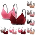 thumbnail image 1 of Vetsdori Breathable Everyday Bras for Women 2 Pack Bralette Push up Wireless No Padding,Lightweight Womens Bras, 1 of 3