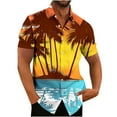 thumbnail image 1 of Vetsdori Button up Shirts for Men Short Sleeve Pockets Work Shirts Gift for Men Summer Tops Hawaiian Ropa Para Hombre Graphics Collared Mens T-Shirts Vacation,Size L, 1 of 3
