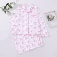 thumbnail image 1 of Vetsdori Button up Pajamas Sets for Women PJS Long Sleeve Nightwear Lightweight Soft,2 Pieces Sleepwear Home Pants Womens Pajamas, 1 of 9