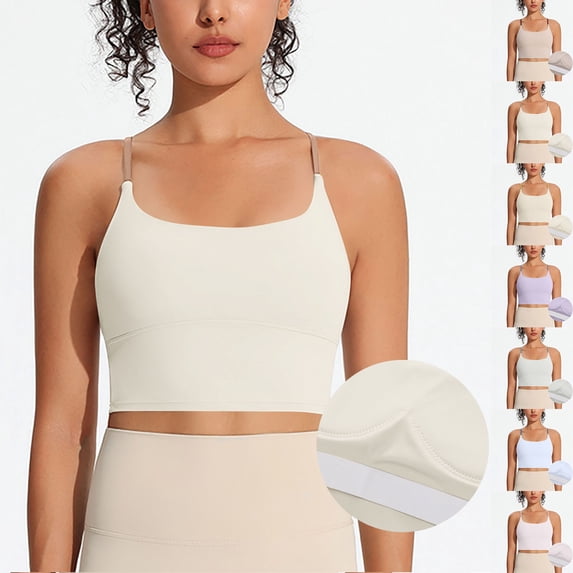 Vetsdori Camisole Tank Tops for Women Crop Pullover Tshirts Casual Sleeveless,Short Undershirts Summer Work Womens Tops Round Neck