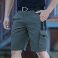 thumbnail image 1 of Vetsdori Cargo Shorts for Men Athletic Pockets Short Pants Summer Casual,Workout Relaxed Fit Elastic Waist Mens Shorts, 1 of 3