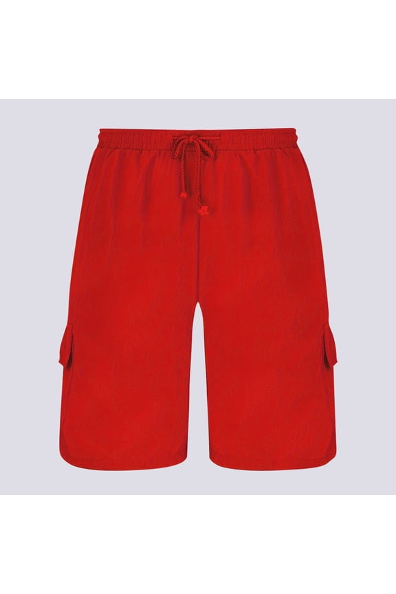 Cargo Shorts for Men Pockets Athletic Short Pants Summer Workout,Fashion drawstring Work Elastic Waist Mens Shorts