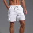 thumbnail image 1 of Vetsdori Cargo Shorts for Men Summer Relaxed Fit Short Pants Athletic Cotton,Casual Workout Style Pockets Mens Shorts drawstring, 1 of 8