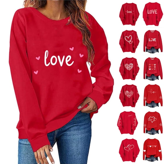 Vetsdori Crew Neck Sweatshirts for Women Graphic Pullover,Cute Lightweight Winter Festival Womens Tops Hoodless