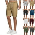 thumbnail image 1 of Vetsdori Dry Fit Athletic Shorts for Men Running Workout Short Pants Pockets,Casual Summer Elastic Waist Drawstring Mens Shorts Breathable,Size 34, 1 of 7