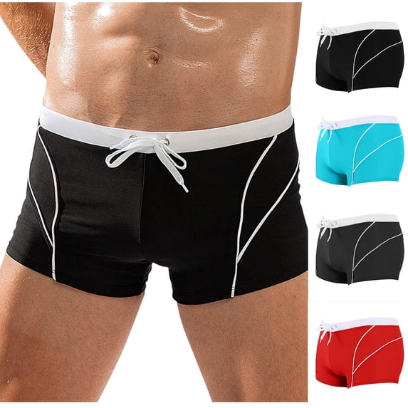 Vetsdori Dry Fit Swimming Trunks for Men Summer Pockets Swimwear Board Shorts,Casual Drawstring Hawaiian Mens Swim Shorts Elastic Waist,M