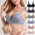 thumbnail image 1 of Vetsdori Everyday Bras for Women Soft No Padding Underwire,Push up Large Bust Bras Womens Bras, 1 of 9