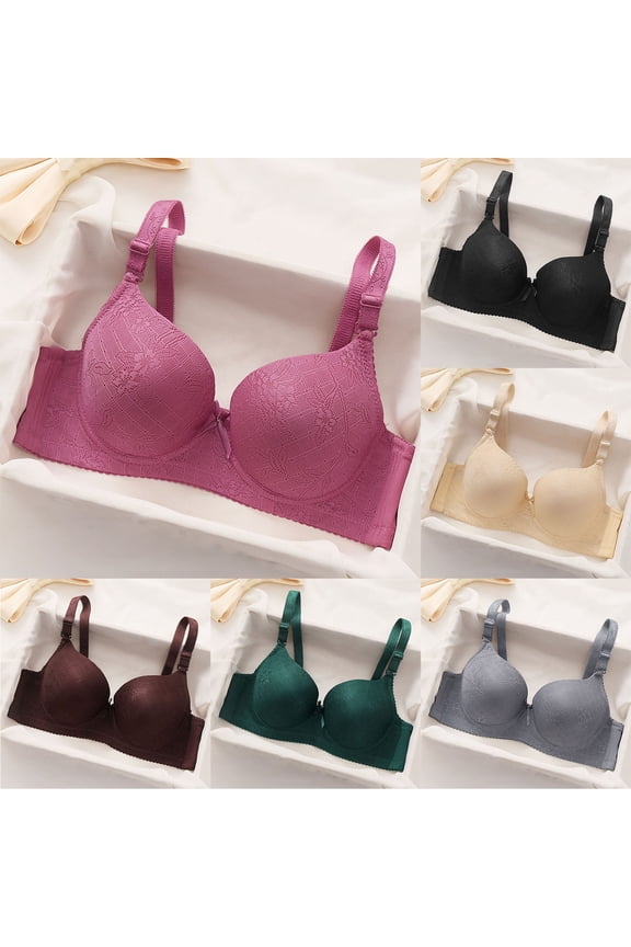 Everyday Bras for Women Wirefree Soft Bralette Push up No Padding,Casual Womens Bras