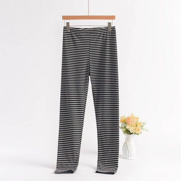 Vetsdori Fleece Pajamas Pants for Women Comfy and Cozy Pj Bottoms Plus Size,Wide Leg Elastic Waist Womens Lounge Pants Striped