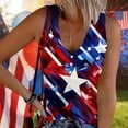 thumbnail image 1 of Vetsdori July 4th Tank Tops for Women Sleeveless Summer Tshirts Red White and Blue Patriotic Casual Camisole Work Independence Day Juniors Tops Undershirts, 1 of 5