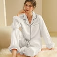 thumbnail image 1 of Vetsdori Long Sleeve Pajamas Sets for Women Casual Nightwear Lightweight 2 Pieces,Soft Sleepwear Pants Holiday Womens Pajamas, 1 of 7