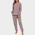 thumbnail image 1 of Vetsdori Long Sleeve Pajamas Sets for Women PJS Soft Nightwear 2 Pieces Pockets,Fleece Pants Sleepwear Homewear Womens Pajamas Home, 1 of 7