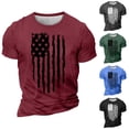 thumbnail image 1 of Vetsdori Men's 4th of July Tshirts Independence Day Summer Pullover American Flag Casual,Short Sleeve Graphic Tops for Men Crew Neck, 1 of 5