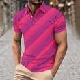 thumbnail image 1 of Vetsdori Men's Polo Shirt - Short Sleeve Collared Button Printed Design for Casual Daily Wear or Outdoor Activities, 1 of 5