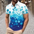 thumbnail image 1 of Vetsdori Men's Polo Shirt - Short Sleeve Collared Button Printed Design for Casual Daily Wear or Outdoor Activities, 1 of 5