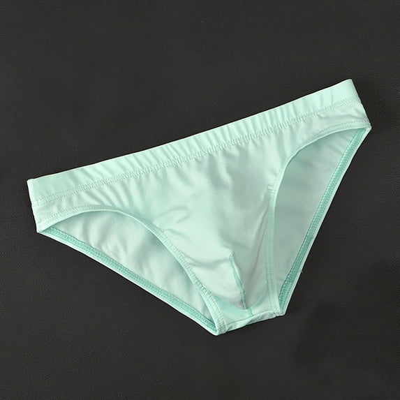 Vetsdori Men's Solid Color Briefs, Low Rise Comfortable Breathable Soft Stretch Skin-Friendly Underwear