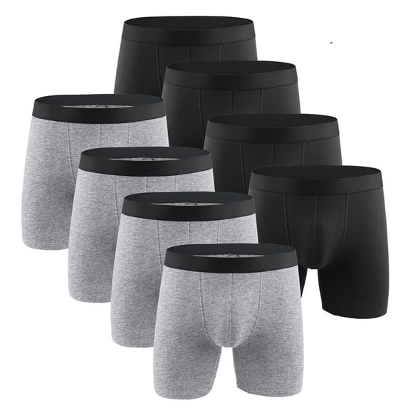 Vetsdori Mens Boxer Briefs Underwear Pack 100% Cotton Ropa Hombre 8 Pieces Trunks Calzoncillos Breathable Underwear for Men