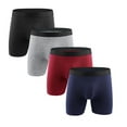 thumbnail image 1 of Vetsdori Mens Boxer Briefs Underwear Pack 100% Cotton Ropa Hombre Soft and Cozy 4 Pieces Breathable Trunks Underwear for Men Casual, 1 of 2