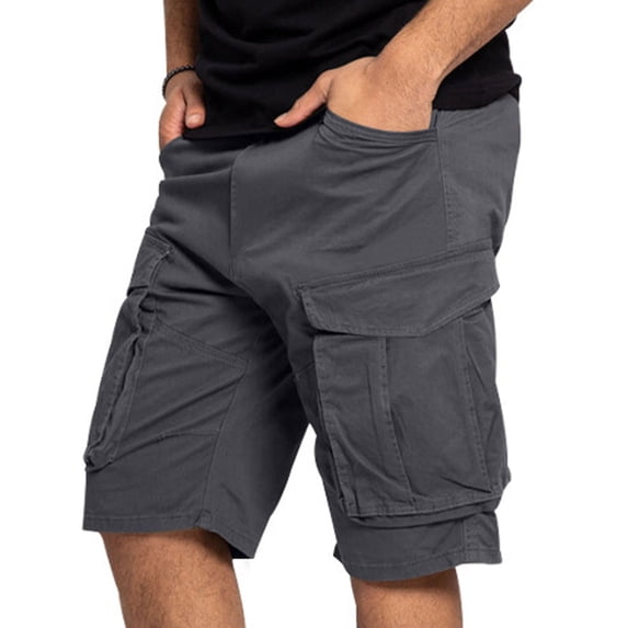 Vetsdori Mens Cargo Shorts Pockets Athletic Short Pants Relaxed Fit Elastic Waist Summer Casual,Shorts for Men Ropa